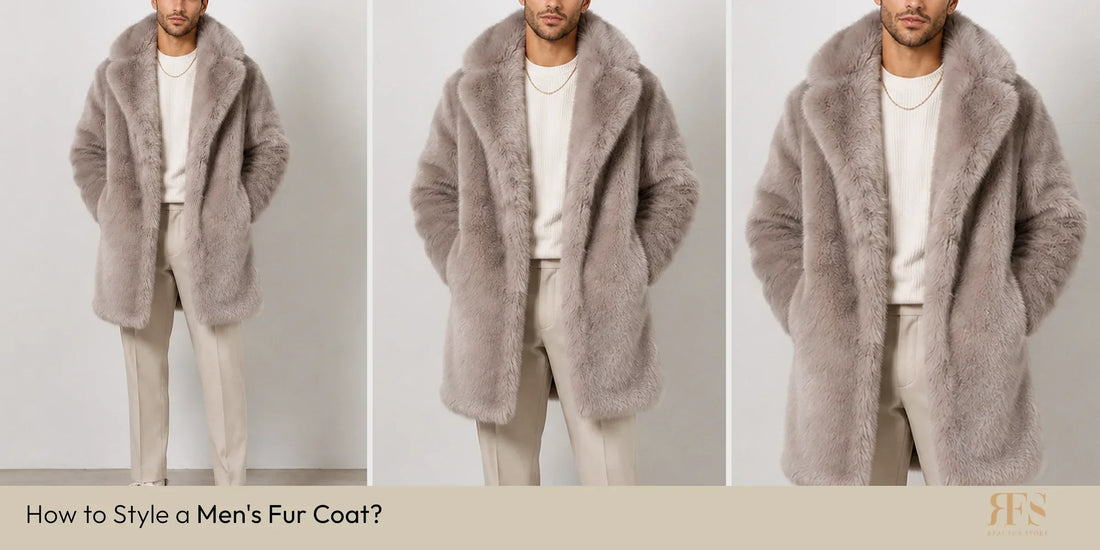 men's fur coat outfit ideas