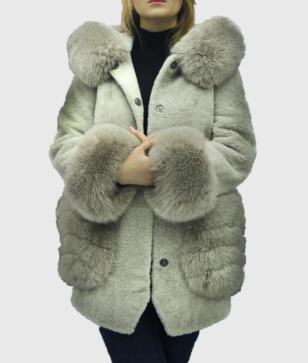 Grey Fur Coat