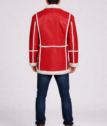 Christmas Special Santa Clause Leather Jacket | Men's Santa Clause Leather Jacket-3
