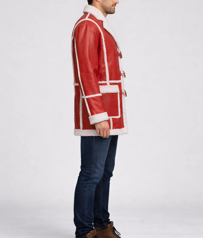 Christmas Special Santa Clause Leather Jacket | Men's Santa Clause Leather Jacket-2