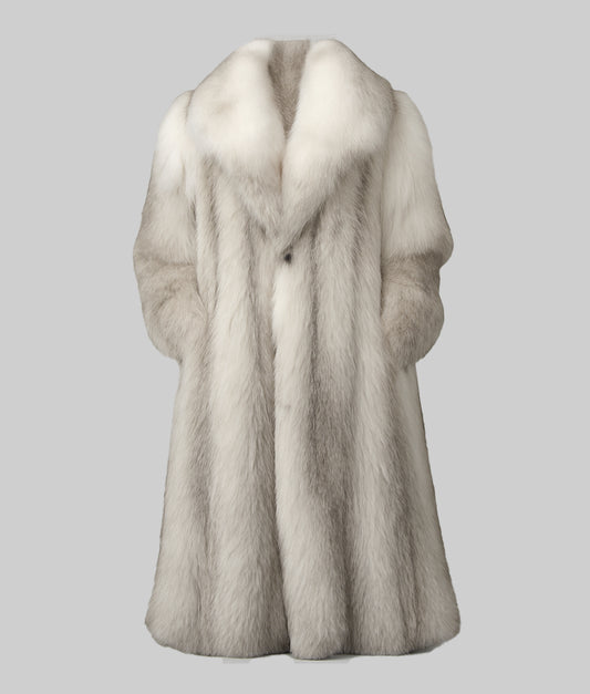 Hern Men's Real Chinchilla Fur Coat -  Men's Real Chinchilla Fur Coat-1