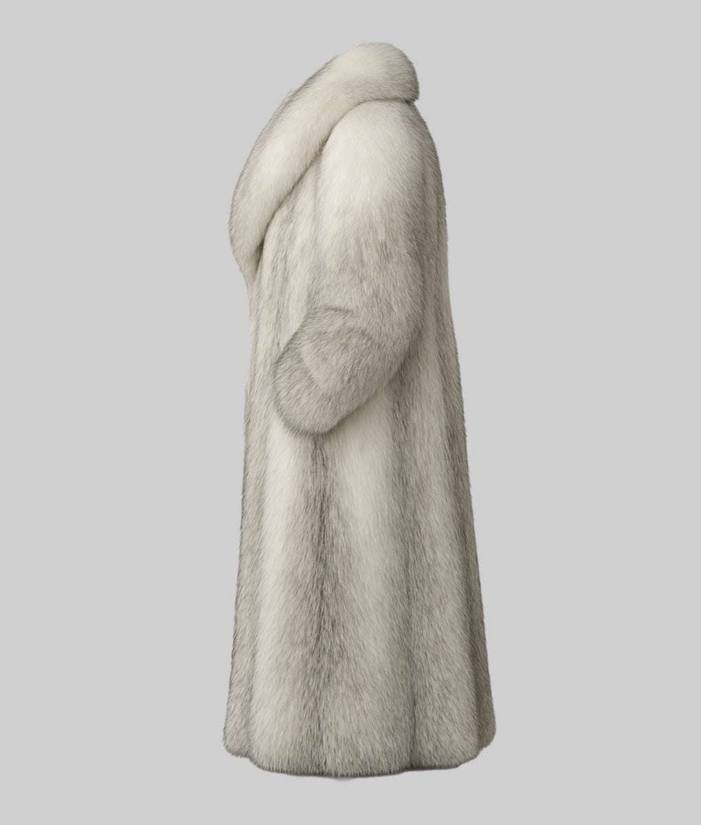 Hern Men's Real Chinchilla Fur Coat -  Men's Real Chinchilla Fur Coat-3